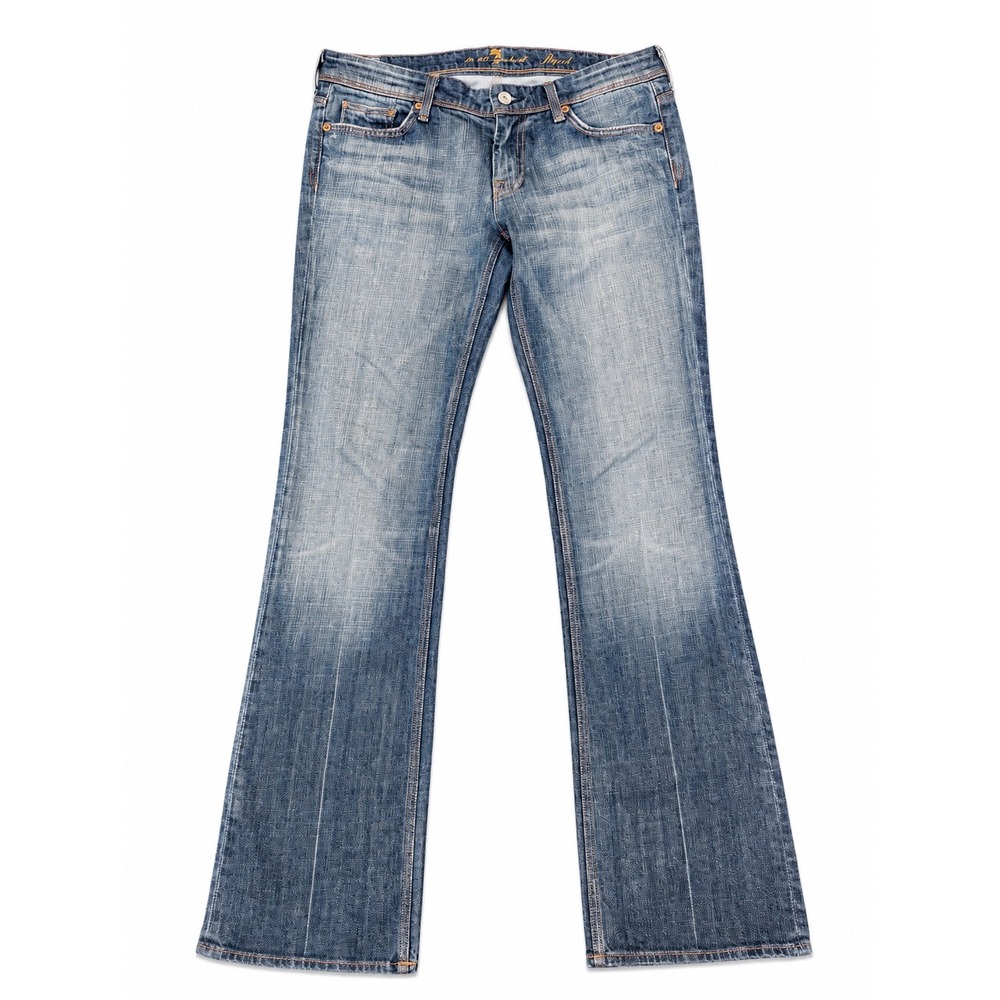 7 For All Mankind Flynt Bootcut Jeans Women's Size 30 Medium Wash Stretch Denim